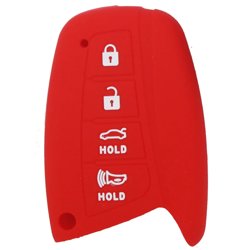 Чехол для Hyundai Santa Fe Tucson ix45 Accent Genesis Equus Azera Solaris ix35 4 кнопки 1 шт.|car key case cover|smart casekey for