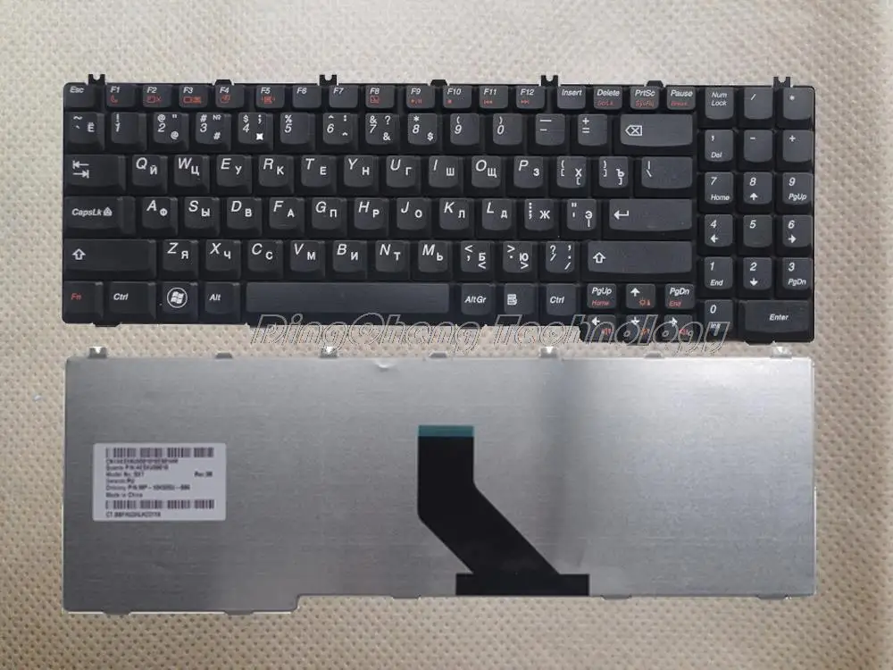 Хорошее Качество Новая черная Русская клавиатура для ноутбука Lenovo G550 G555 G550M G550S