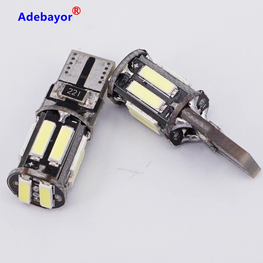 10 шт. 7014 smd T10 Canbus безотказные внутренние фонари для оформления интерьера