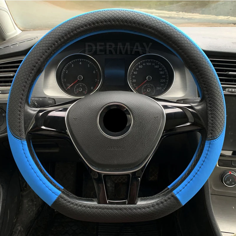Кожаная искусственная кожа DERMAY D образной формы для VW Golf 7 Bettle 2008 2020 Scirocco Jetta Tiguan 2016