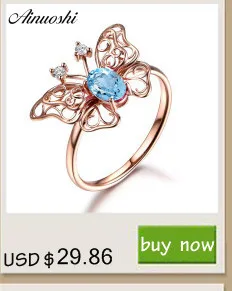 AINUOSHI, 2 карата, овальная огранка, Установочное классическое кольцо, чистое 925 пробы серебро, небесно-голубой Натуральный топаз, кольцо для женщин, ювелирное изделие