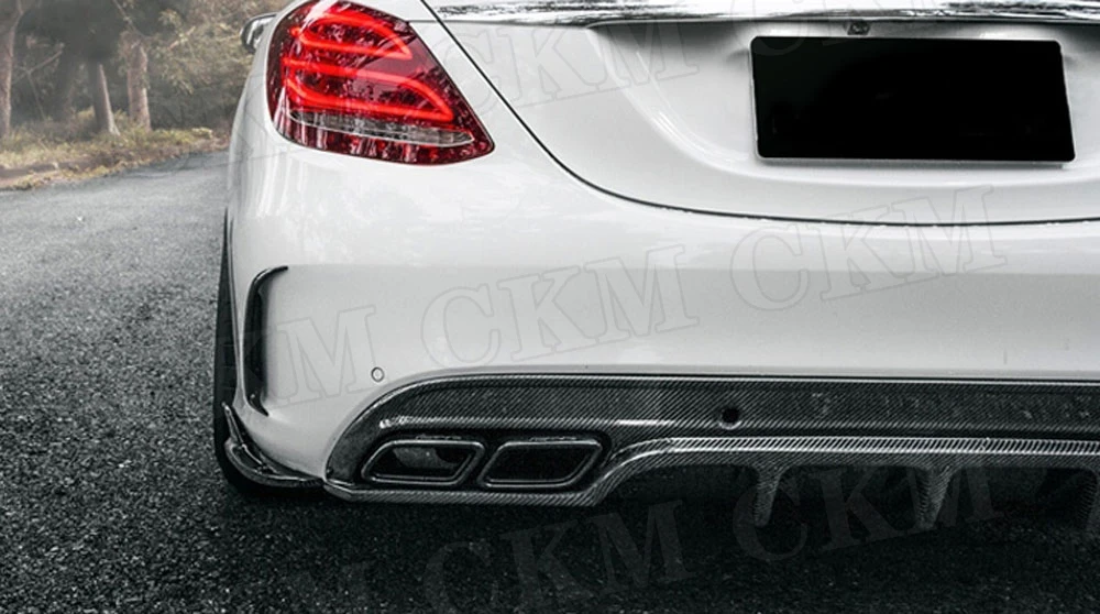 Задний спойлер из углеродного волокна для Mercedes Benz C class W205 Sedan 4 двери C180 C200 C300 C63- защита Бампера