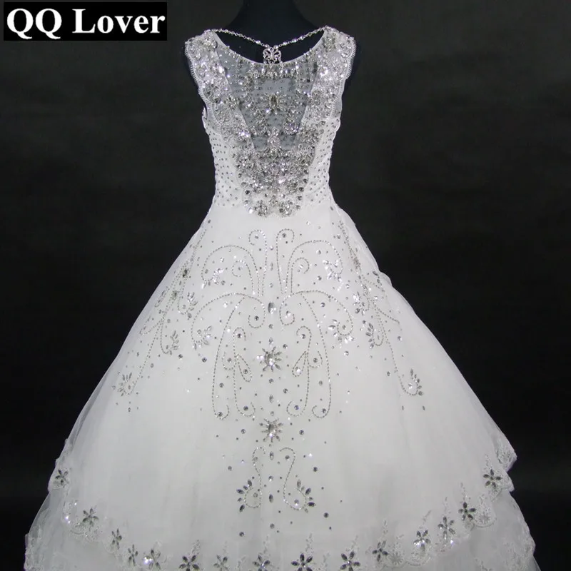 Супер блестящее свадебное платье QQ Lover 2019 сделанное на заказ платье|Свадебные