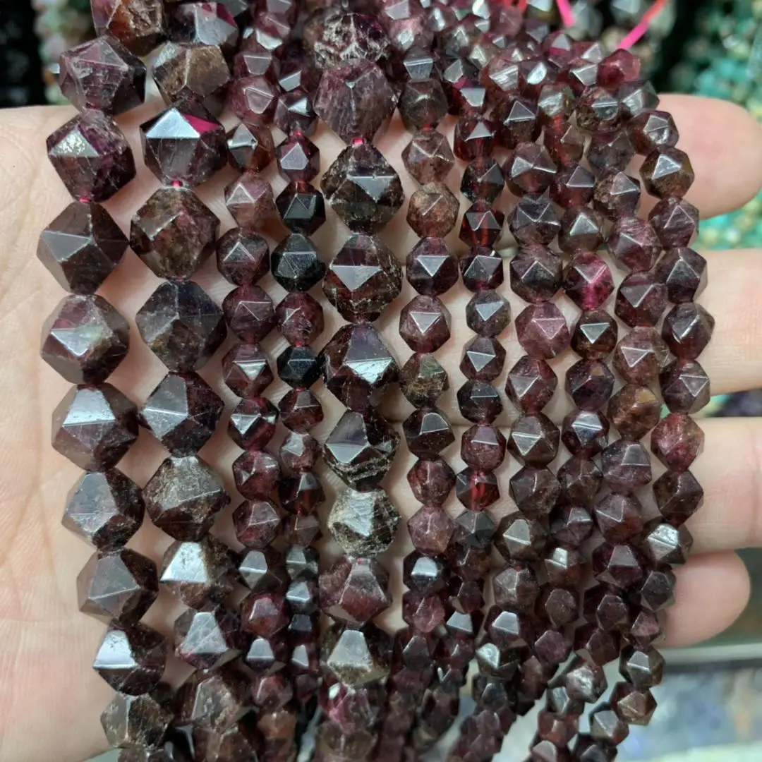 Бусины Из Натурального граната бусины из натурального драгоценного камня