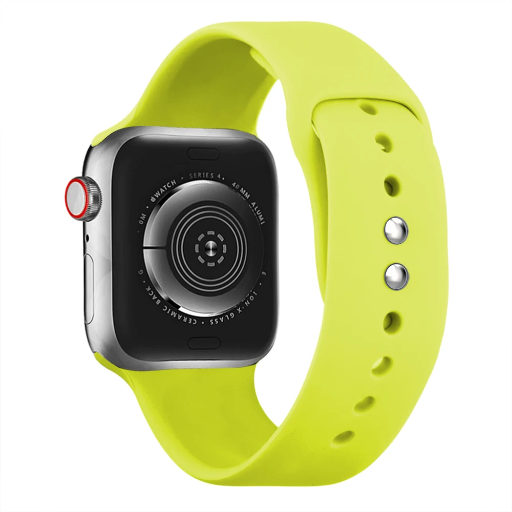 Спортивный силиконовый ремешок с двойной пряжкой для apple watch серии 4321 сменный Браслет ремешок для часов Ремешок для часов для apple watch 42 38