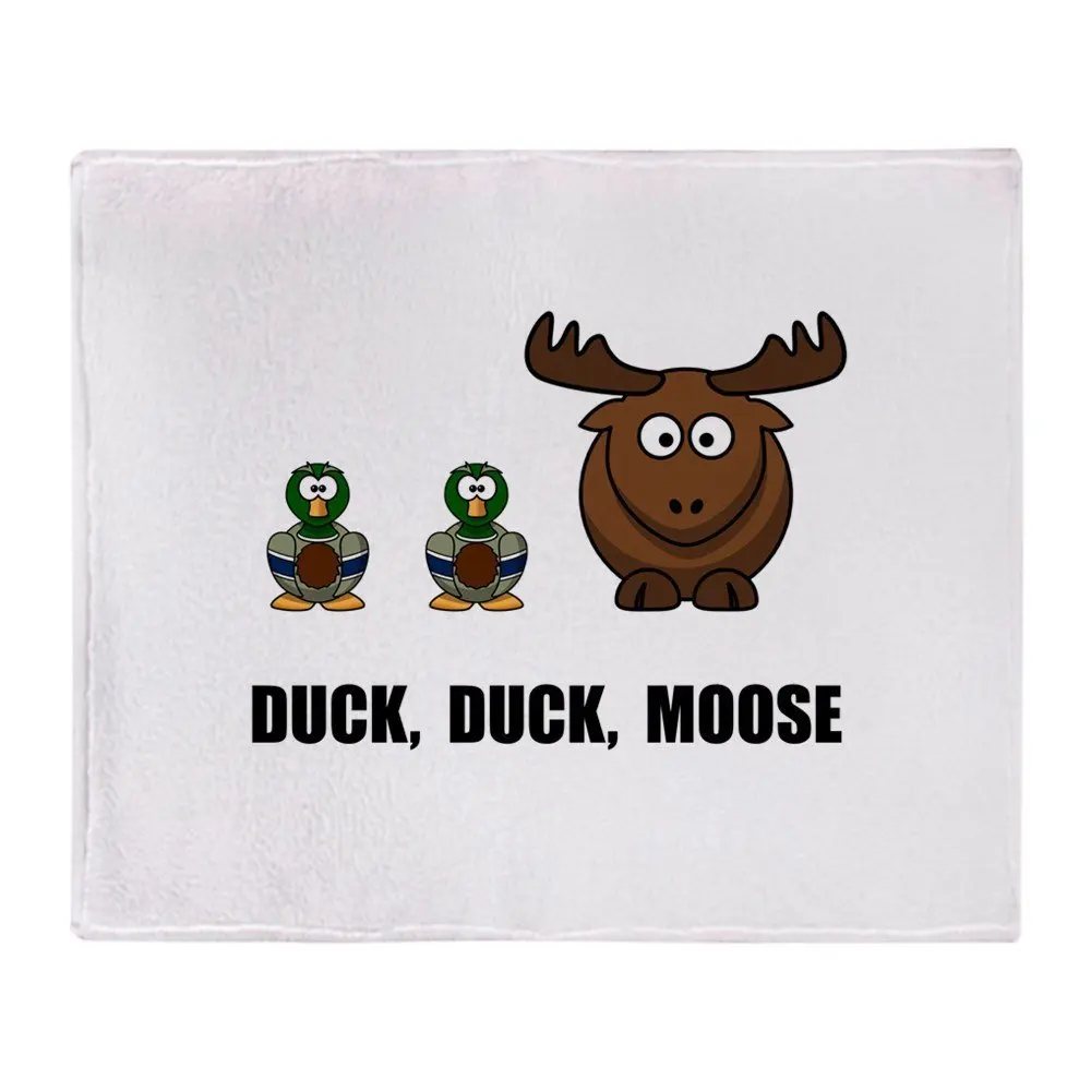 Мягкое Флисовое одеяло с изображением утки и лосят мягкое фланелевое для