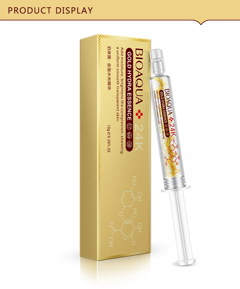 BIOAQUA Gold Hydra Essence питает нежную влажную Сыворотка для отбеливания кожи вода восполняет анти сухую кожу красота уход 3 шт./лот