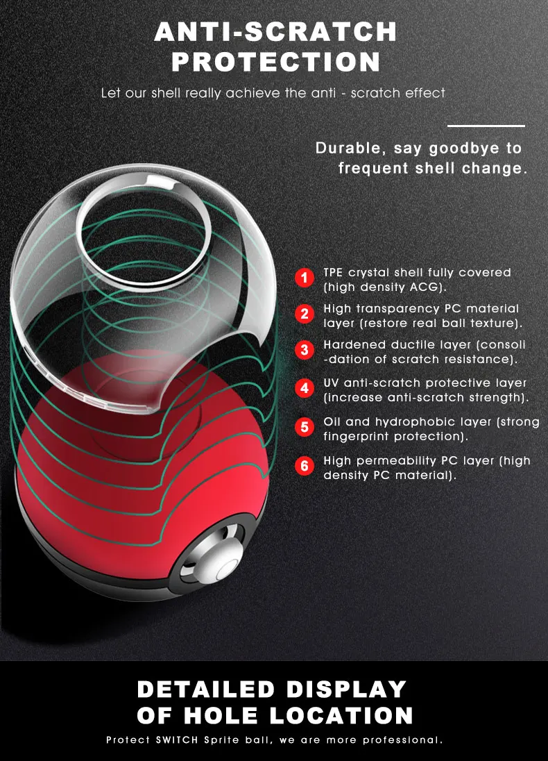 Силиконовый защитный чехол для Poke Ball, мягкий чехол, чехол для Pokeball Plus, защита контроллера для kingd Switch NS для nintendo