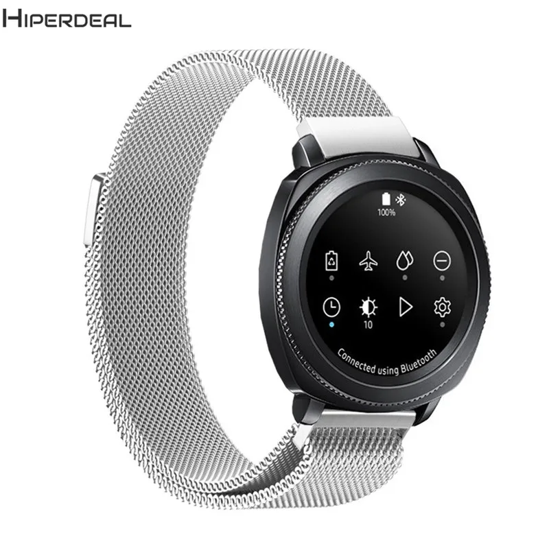 HIPERDEAL петля сетка из нержавеющей стали Металл для samsung gear Sport S4 Миланская 4 9 &quot 8