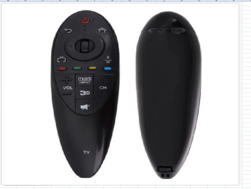 Черный Для LG TV 3D волшебный пульт дистанционного управления с ЖК-дисплеем Smart TV AN-MR500 AN-MR500G AN-MR500 ТВ пульт дистанционного управления - Цвет: Черный
