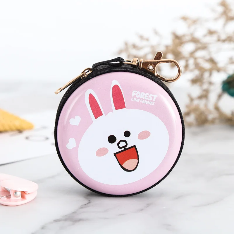 White rabbit Кошелек для монет с изображением принцесс Эльзы и Анны, милый детский чехол для ключей с героями мультфильмов, маленький кошелек, сумка для гарнитуры Снежной королевы, Женская карманная сумка для монет, детский подарок - Цвет: White rabbit