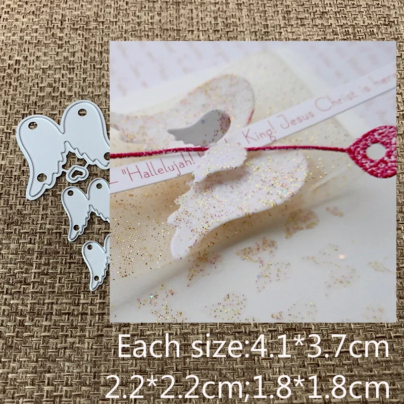 Металлические Вырубные штампы XLDesign для рукоделия вырезанные ангельское сердце