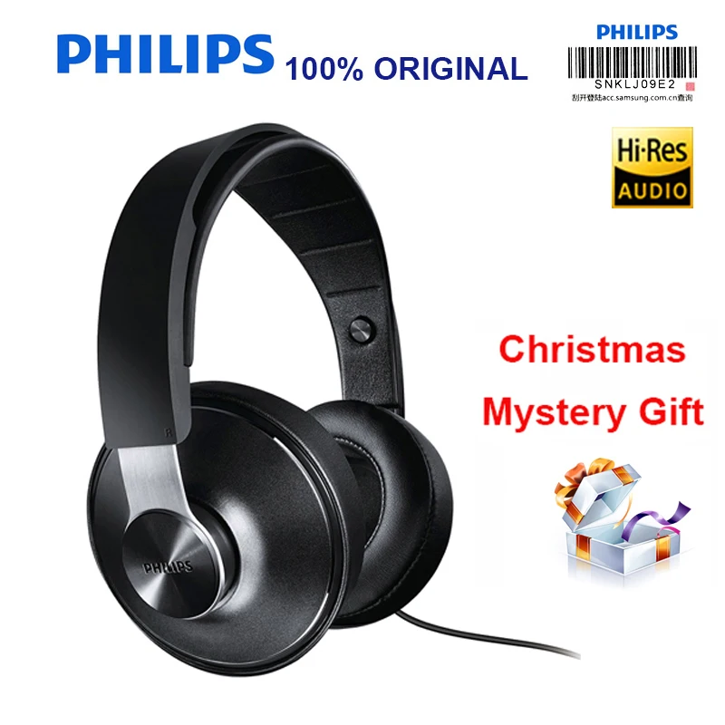 Philips SHP8000 наушники с длинными проводами микрофон Регулятор громкости официальное