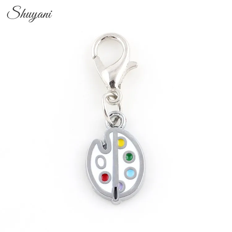 20 шт./лот новейшие металлические художники палитра красок подвески подходит для