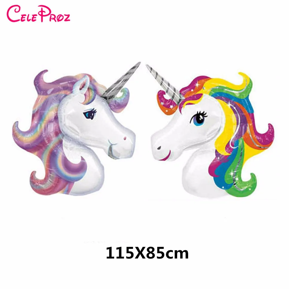 Гигантские фольгированные воздушные шары единороги надувной Единорог