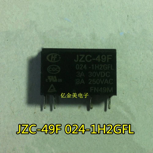 

Реле JZC-49F 024-1H2GFL Новые 4 фута 24VDC JZC-49F 024-1H2G