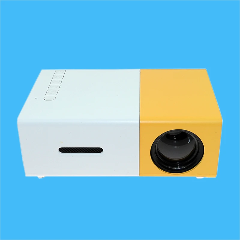 Новый YG 300 ЖК дисплей переносной Led прожектор мини 400 600LM 1080 p видео 320x240 пикселей