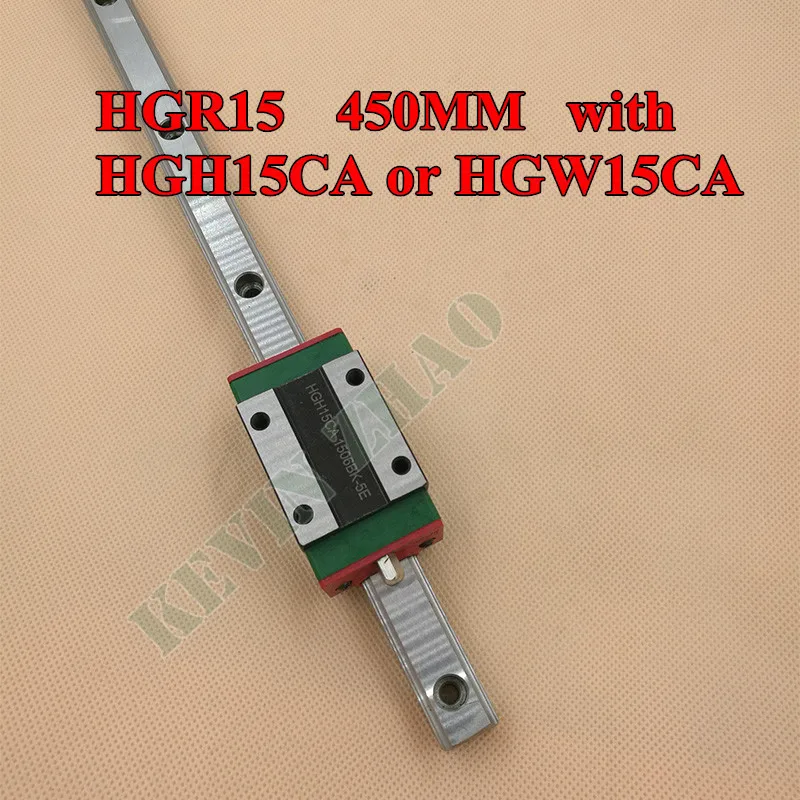 Новинка HGR15 линейная направляющая рельса 450 мм длиной с 1 шт. линейной каретки