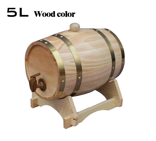 5L Дубовые бочки красное винный бочонок мочевого пузыря бар гостиничные