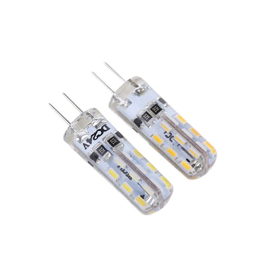Ampoule 10x G4 Светодиодная лампа 1 Вт Мини Ac/DC12v светильник DC 12 вольт лампы Ac110v 220v smd3014 24 светодиода высокий яркий люстра светильник s