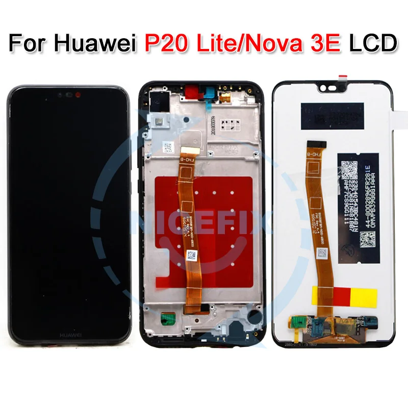 Huawei P20 Lite ЖК-дисплей+ кодирующий преобразователь сенсорного экрана в сборе с рамкой для huawei P20 Lite ANE-LX1 ANE-LX3 Nova 3e lcd