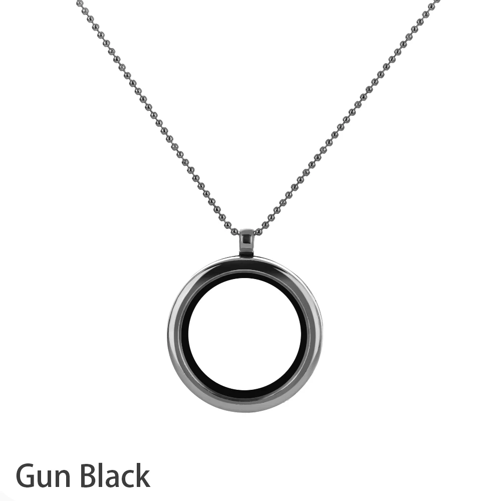 black 1 шт.,, плавающий медальон с памятью, подвеска, ожерелье s, подвески, хрустальные стразы, ожерелье, сделай сам, ювелирное изделие, Прямая поставка - Окраска металла: black