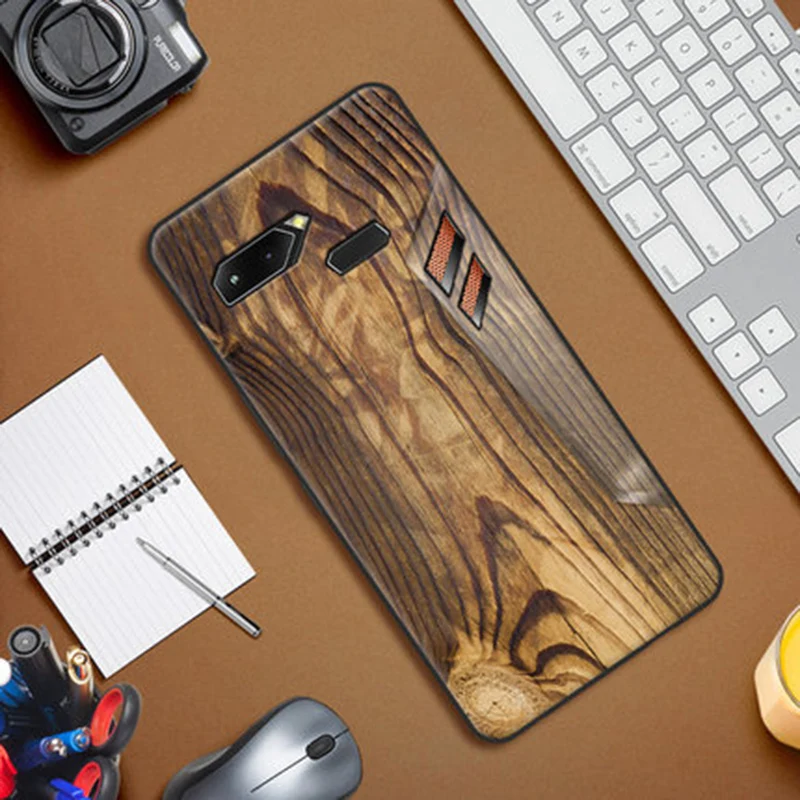 Для ASUS ROG игровой чехол для телефона, рисунок под дерево камень стиль Мягкий чехол для телефона s для ASUS ROG ZS600KL Z01QD игровой телефон защитный чехол
