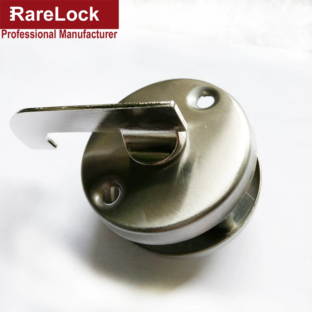 Плоский дверной замок для туалета из нержавеющей стали с этикеткой аксессуар
