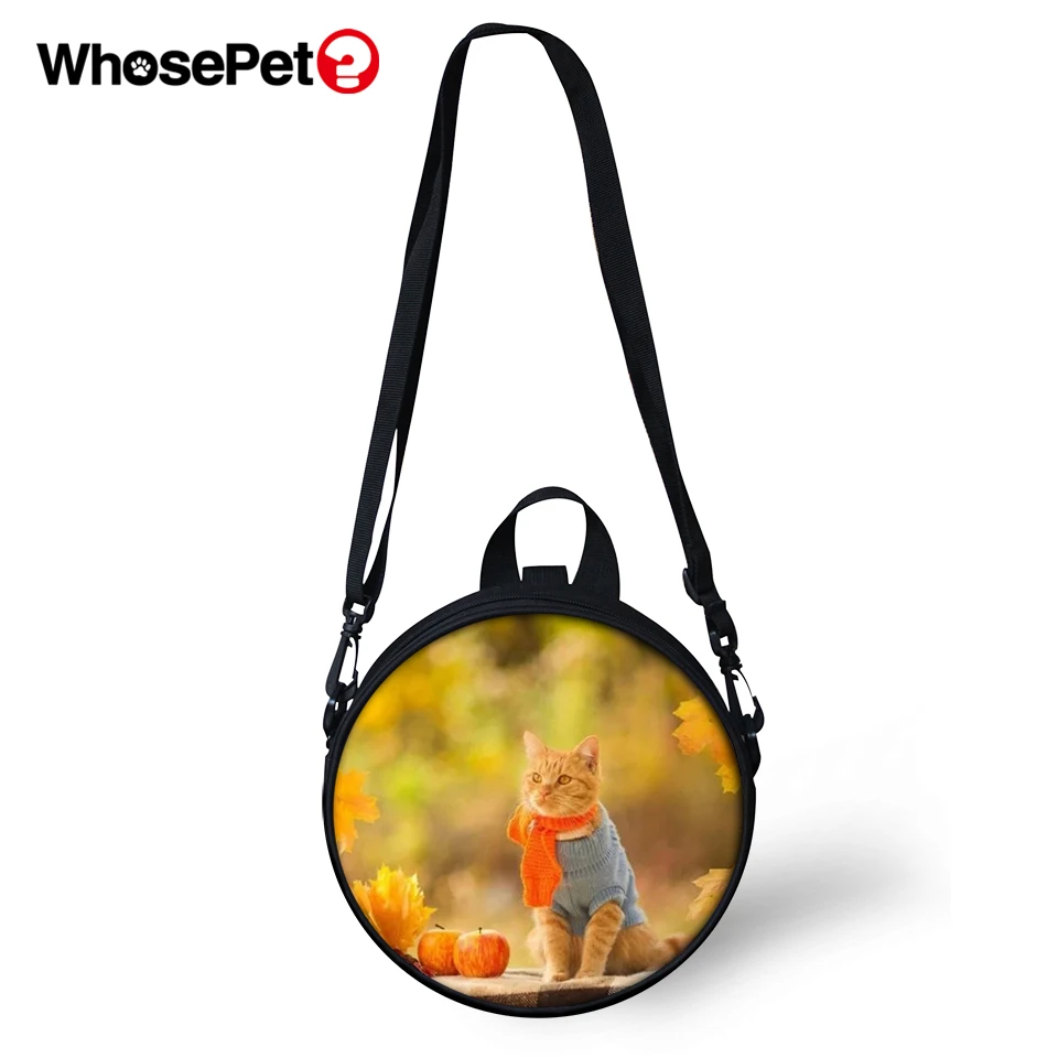 WHOSEPET каваи листья кошки печать крест тела сумки на плечо женские через модные