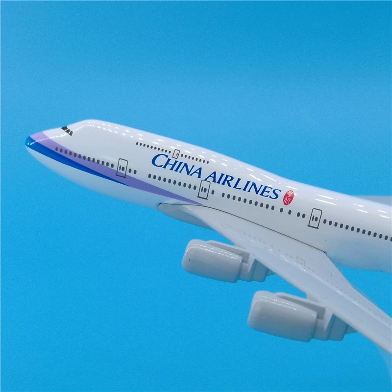 Модель самолета авиакомпании China Airlines 16 см модель Боинг 747 металлическая