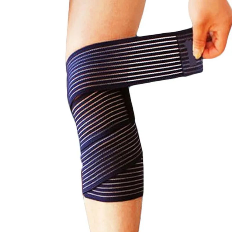 1 шт. эластичный бинт ленты спорт колено Поддержка ремень защитные щитки сжатия