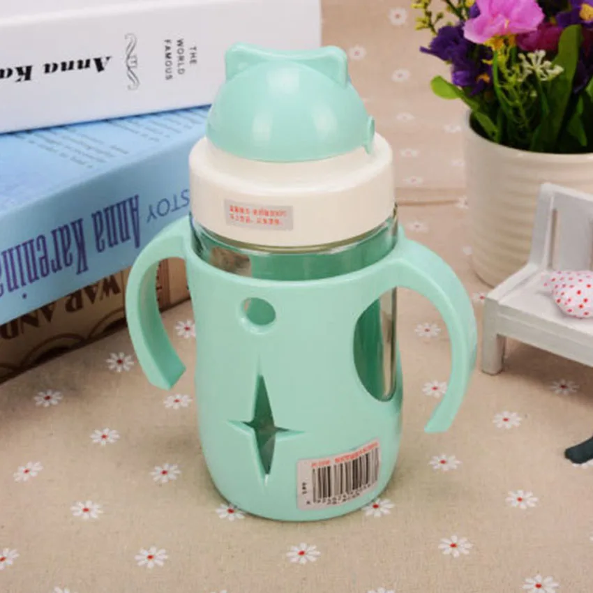 260 мл качественная детская стеклянная бутылка с широким горлышком пылезащитным