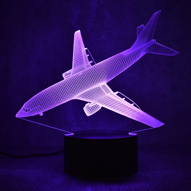 Новинка 3D оригинальная настольная лампа USB прикроватный ночник для сна