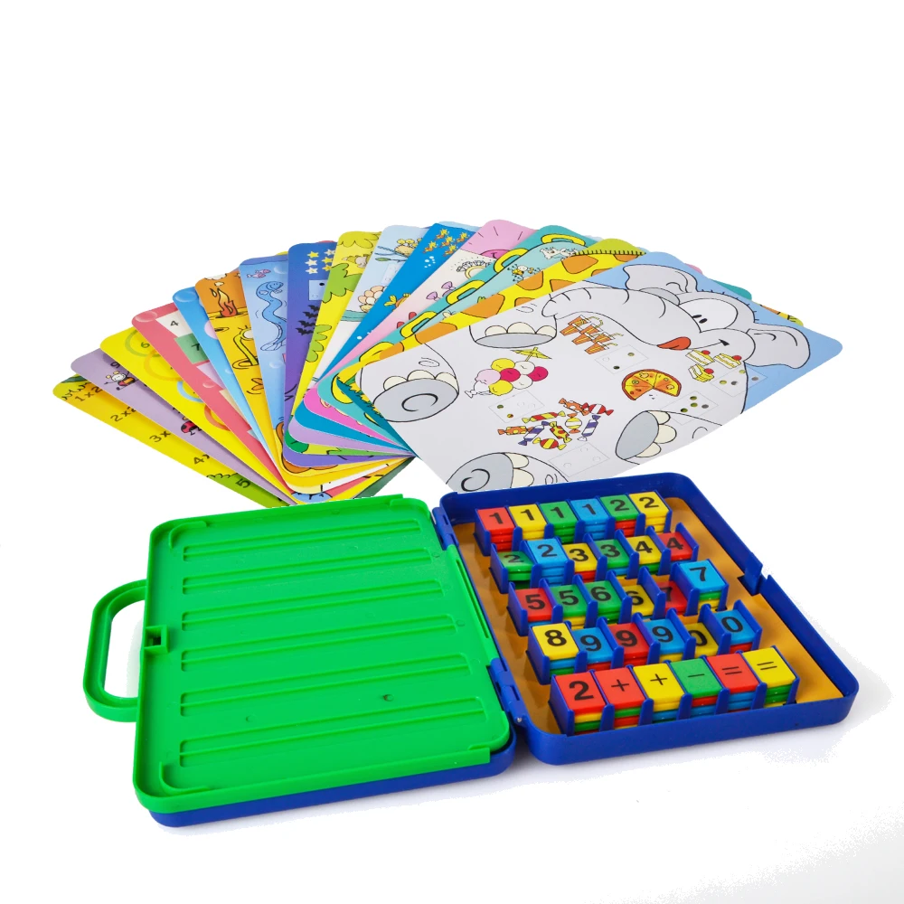 Wishtime дошкольные математические карты Обучающие игрушки Красочные игры для детей