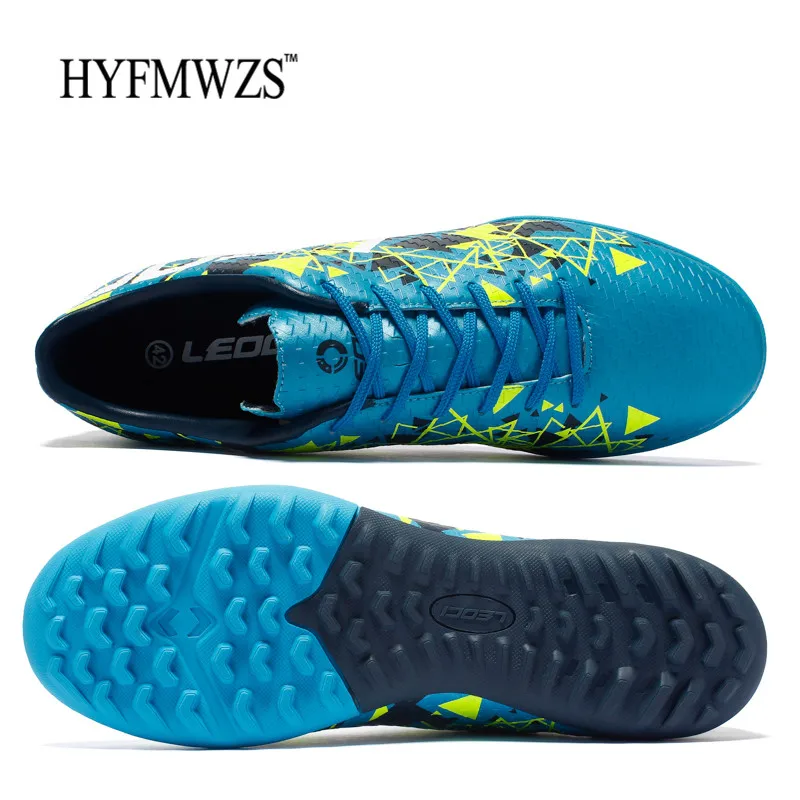 HYFMWZS/Большие размеры 3,5-9,5; высококачественные футбольные бутсы TF; мужские запонки; очень дешевые футбольные бутсы для мальчиков; детская обувь Chuteiras