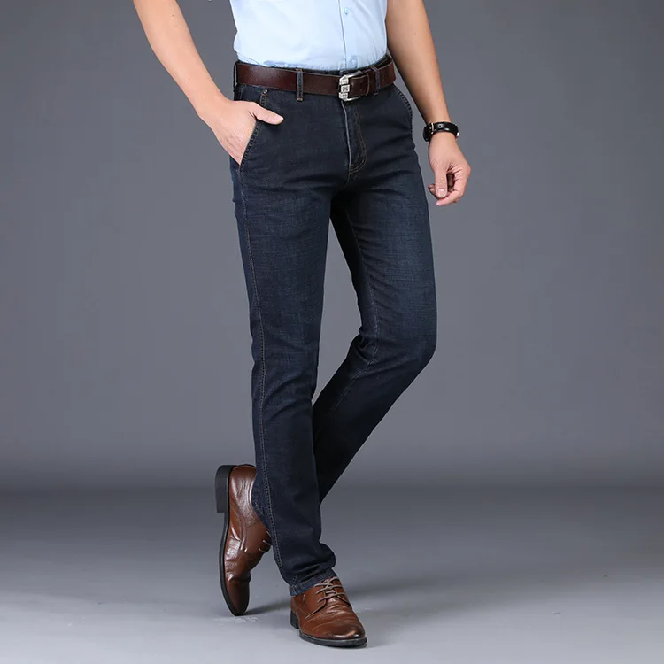 

2021 новые джинсы, Мужские повседневные деловые тонкие летние черные джинсы мужские прямые стрейч уличная мужские джинсы для женщин размера ...