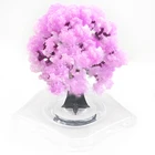 2019 розовая Волшебная растущая бумага, дерево Сакура Магический Рост, Рождественская елка, настольная, вишневый цвет, вундербаум, научные детские игрушки, 90 мм