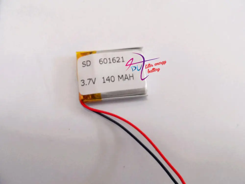 Аккумулятор для планшета с защитной платой гарнитуры Bluetooth размер 601621 3 7 в 140 мАч