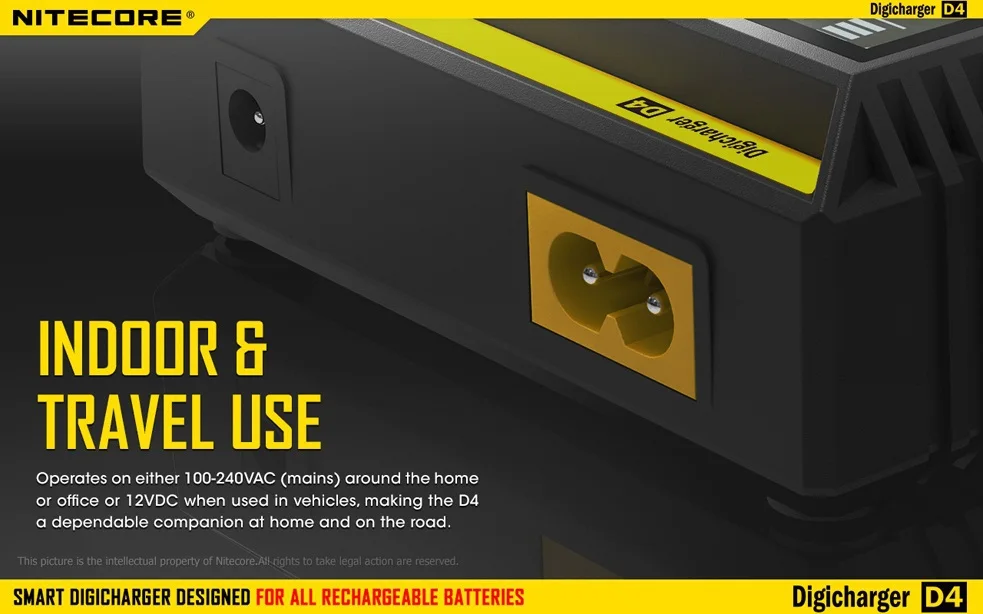 Nitecore D4 Digi Зарядное устройство ЖК-дисплей Дисплей Батарея Зарядное устройство Универсальный Nitecore Зарядное устройство Fit Li-ion/LifeP04/Ni-MH/Ni-cd аккумуляторы
