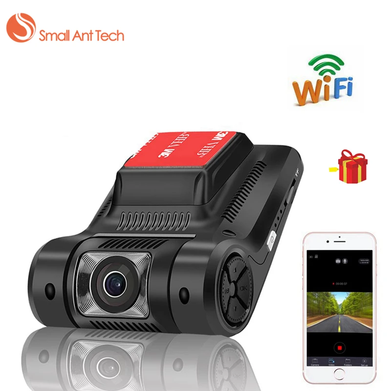 Smallanttech Видеорегистраторы для автомобилей Wi Fi тире Камера Cam Регистраторы