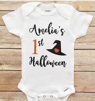 customize any name age my first halloween outfit kids t shirts tops birthday gifts tees baby shower toddler outfit bodysuit