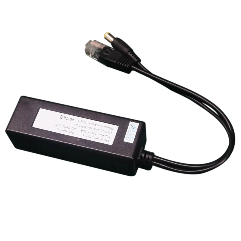 Cioswi POE сплиттер инжектор модуль питания POE кабель пассивное питание через Ethernet Кабель-адаптер IEEE802.3af/at 100 Мбит/с