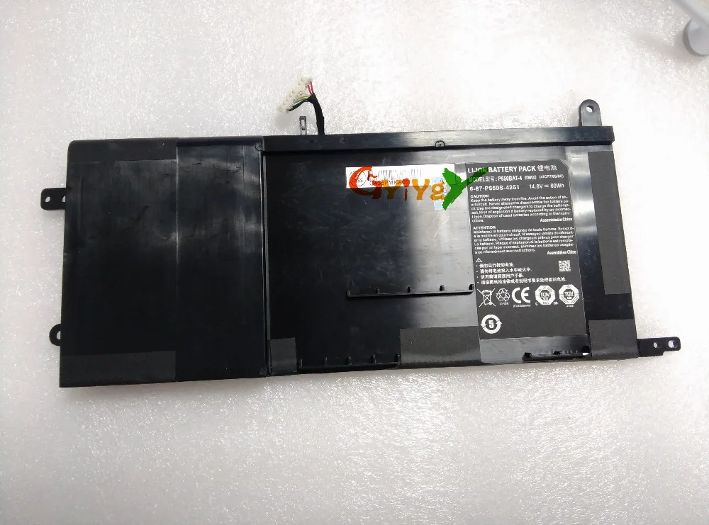 P650BAT 4 Аккумулятор для ноутбука Clevo P650SA P650SG P651RE P651SG P671RG Hasee Z7 Schenker Xmg P505|Батареи