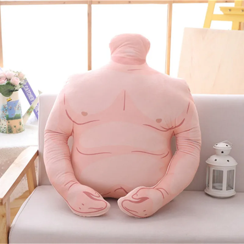 Белый Мягкие подушки мускулистый человек Boyfriend Arm PlushToy задняя подушка большой комфорт Подушка креативный день рождения девушка подарок на день рождения - Цвет: Белый