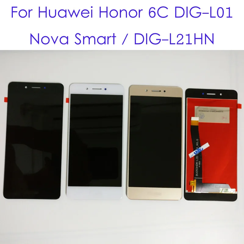 100% высококачественный 5 0 дюймовый для Huawei Honor 6C DIG L01 / Nova Smart L21HN ЖК дисплей +