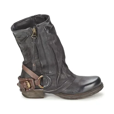 coffee(leather in) Бренд Prova Perfetto Античная Ретро Обувь Из Коровьей Натуральной Кожи Сапоги Средней Длины До Середины Икры Модные Женские Сапоги Большой Размер - Цвет: coffee(leather in)