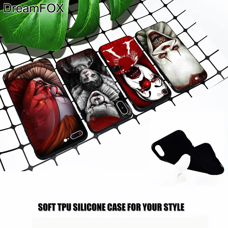 M124 Pennywise Clown Horror Black Silicone Case Cover For Apple iPhone 11 Pro XR XS Max X 8 7 6 6S Plus 5 5S 5G SE |