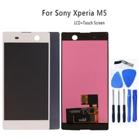 for sony xperia m5 lcd original display for sony xperia m5 lcd touch screen digitizer e5603 e5606 e5653 mobile phone accessories