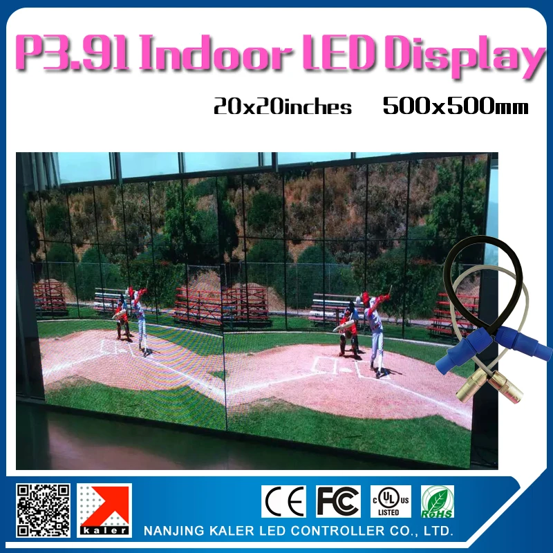 TEEHO 16 шт. 20x20 дюймов P3.91 Светодиодная панель дисплея 64X64pixel 1/16scan 2121SMD для помещений