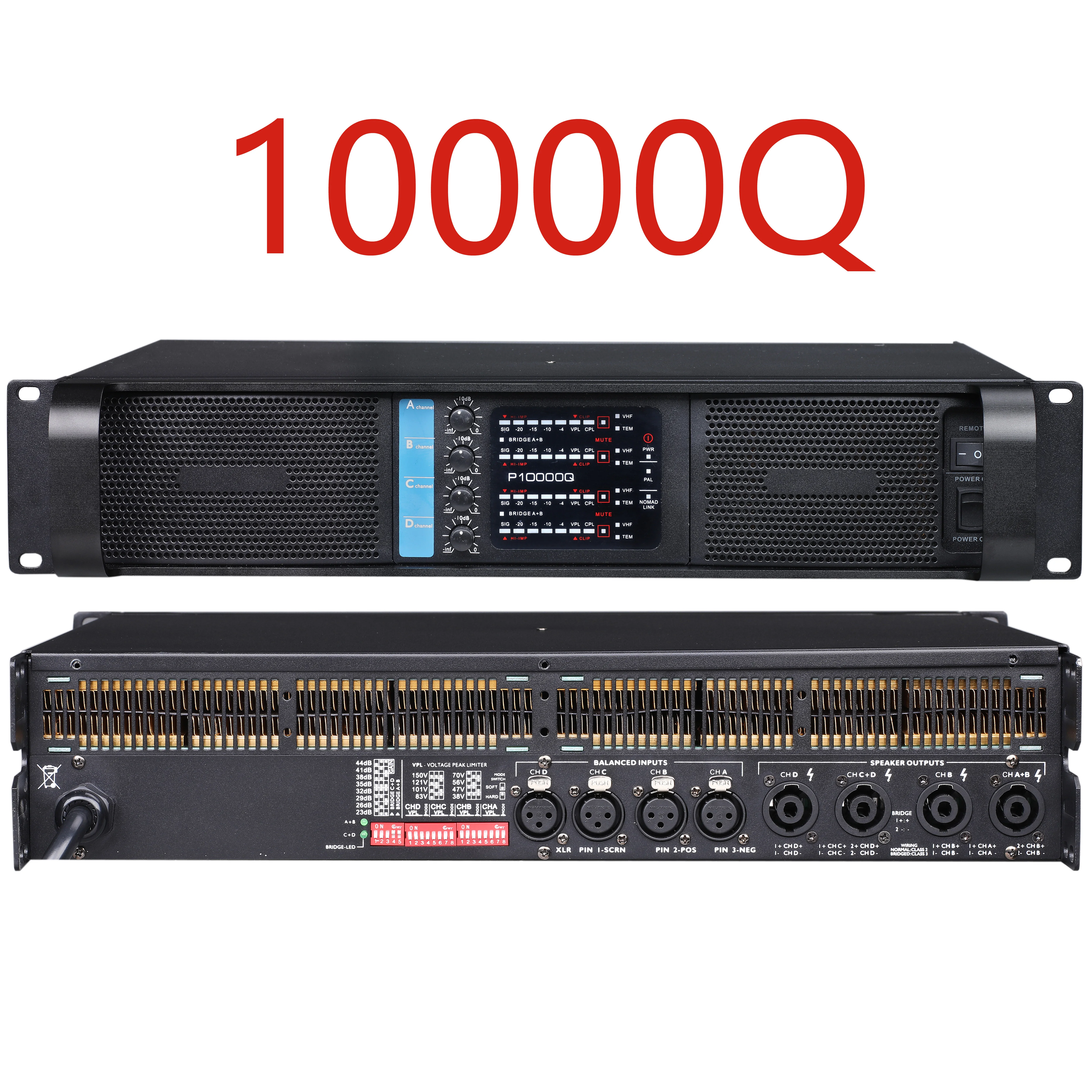 Betagear 10000Q Новый линейный усилитель 2500 Вт * 4 канальный профессиональная звуковая